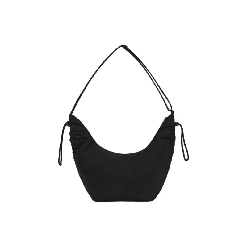 FILA Fitness Fabric Dumpling Bag, Crossbody Bag, Shoulder Bag Mini Women's Pitch Black-2