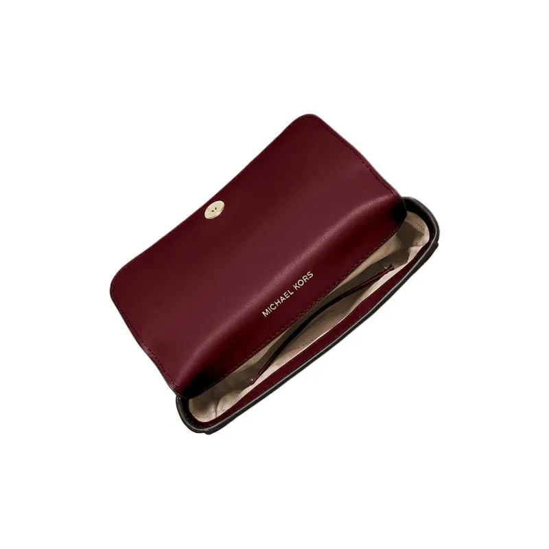 MICHAEL KORS Mott Leather Fanny Pack Women's Dark Red-1