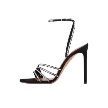 AQUAZZURA Mistica One Strap Sandals 10.5cm Women's Black