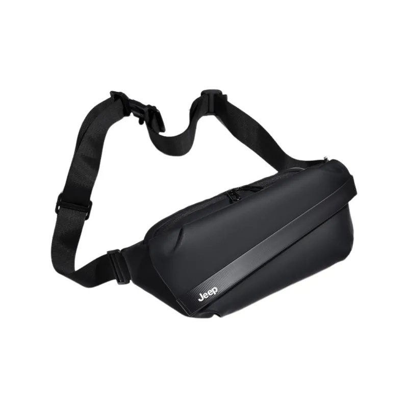 Jeep PVC Crossbody Bag Men's Black-0