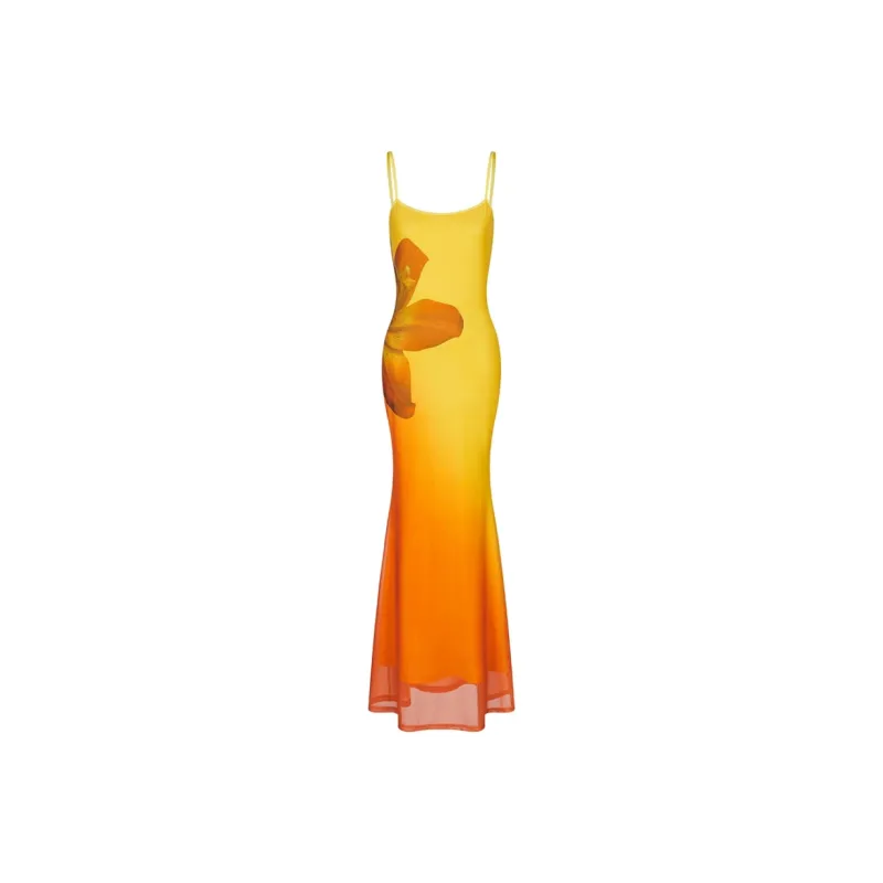MTHE Slip Dresses Women's Sunset Orange-1