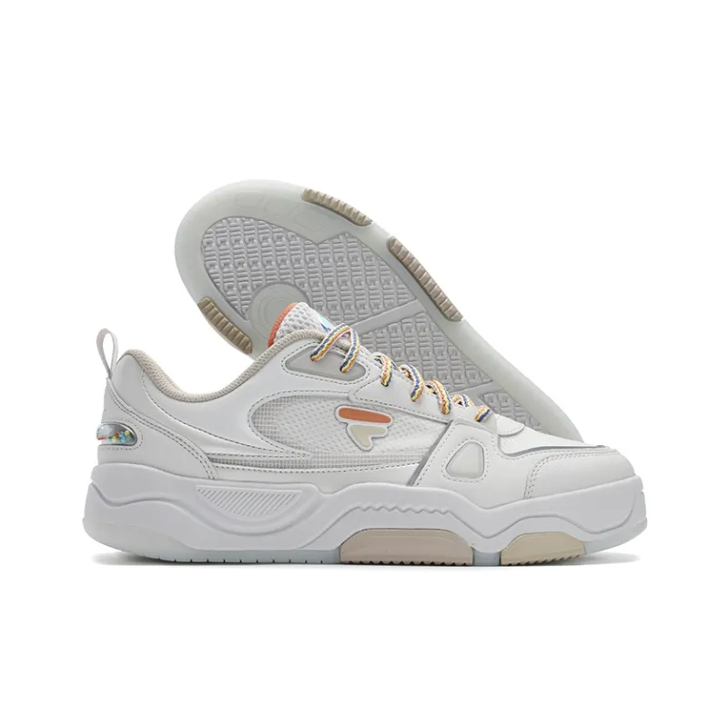 FILA FUSION BANK III Cool Skateboard Shoes 3 Colorful Early Summer Low Top Skateboard Shoes Men's White-11