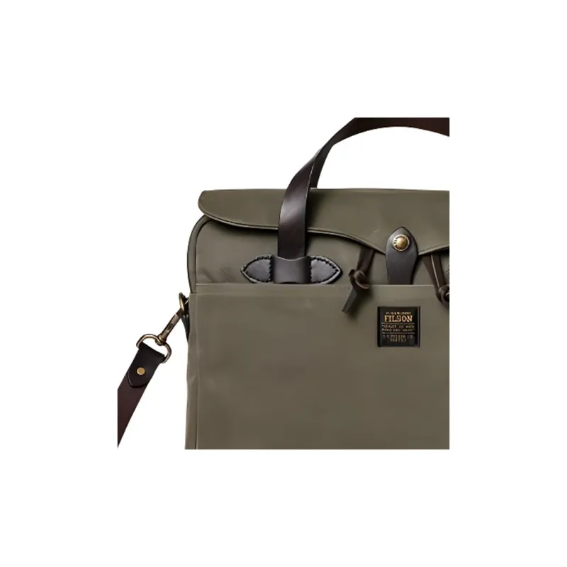 Filson Cotton Briefcase Men's Otter Green-2