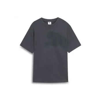 PUMA SS25 CATLOGOTEE T Shirt Unisex Galaxy Gray 69