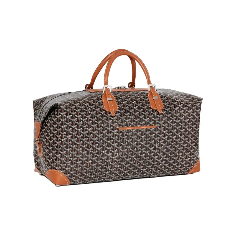 GOYARD Bowling55 Canvas Travel Bag Unisex Brown-1