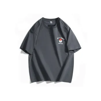 WOSAWE Summer Trendy Embroidery Crew Neck Base Layer Half Sleeve Unisex