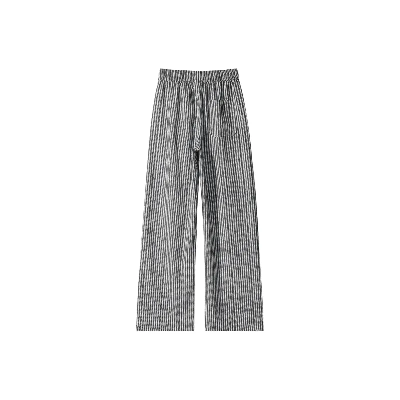 HOKLV Casual Pants Unisex Black-1