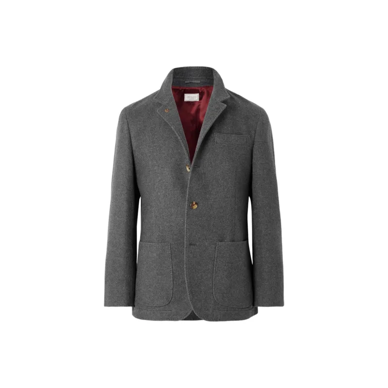 Brunello Cucinelli Business Suit Men's Gray-0