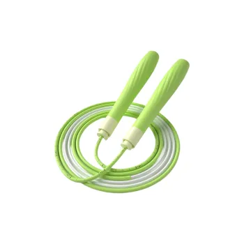 LiNing Aerobic Fat Reduction Non Countable Jump Ropes Kids PVC Cord 2.8 Meters Long Grass Green
