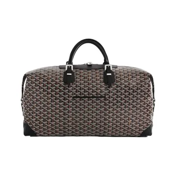 GOYARD Bowling55 Canvas Travel Bag Unisex Black
