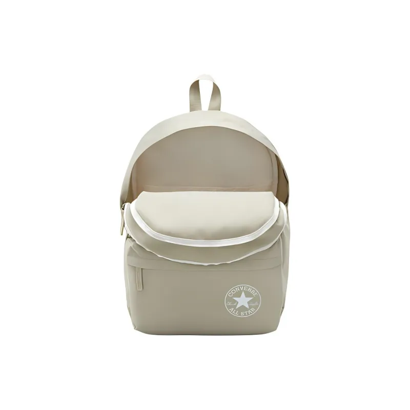 Converse Polyester Backpack Large Size Unisex Gray White-3