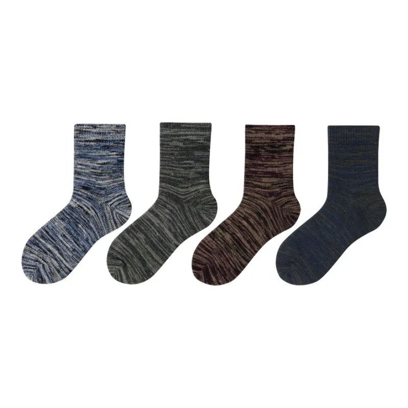 LIANGPU Mid Calf Socks Men's Box 4 Pack-1