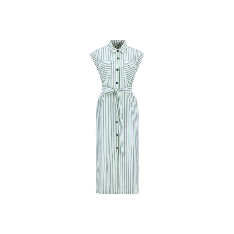 BARBOUR Short Sleeved Dress Women's Green-0