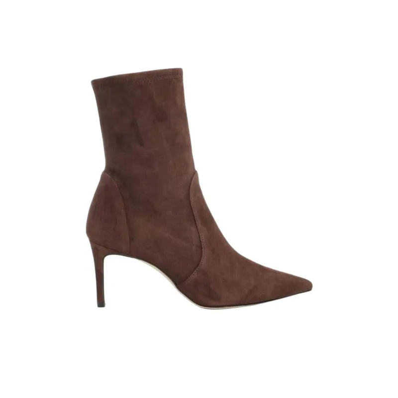 Stuart Weitzman/SW Power Ankle Boots 7.5cm Women's Brown-1