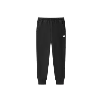 Erke Tennis Series Knitted Sweatpants Men's Jet Black
