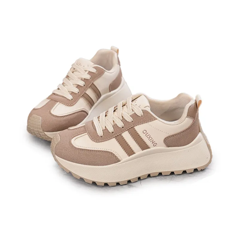 Gai Renpu Slip Resistant, Abrasion Resistant, Breathable Low Top Chunky Sneakers Women's-7