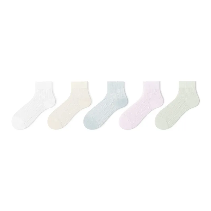 Primeet Ankle Socks Women's 5 Pack-10