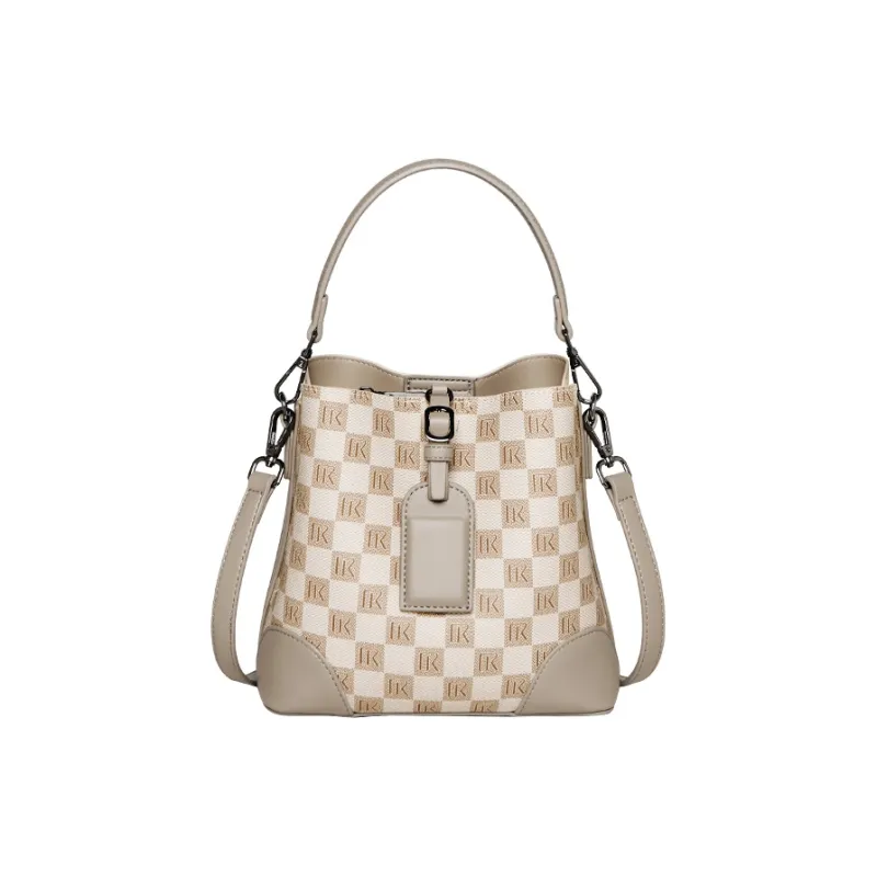 Narandu PVC With Synthetic Leather Mommy Bag One Shoulder Handbag Medium Size Women's Khaki/Beige Yellow-6