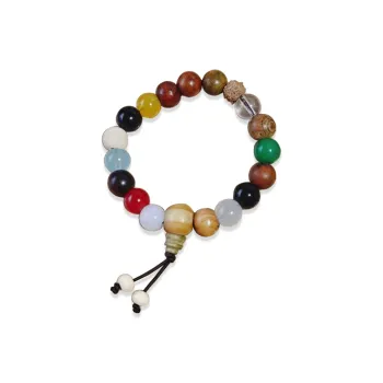 Tkb Bodhi Seed Eighteen Seed Beaded Bracelet Unisex