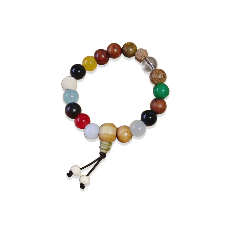 Tkb Bodhi Seed Eighteen Seed Beaded Bracelet Unisex-0