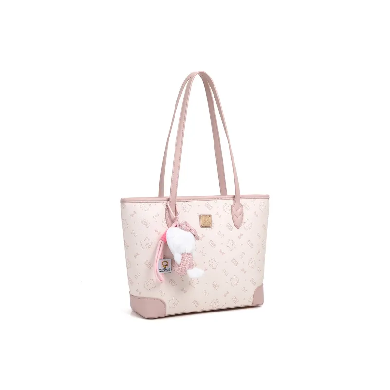 DALO PU Shoulder Bag Regular Women's Cherry Blossom Pink-1