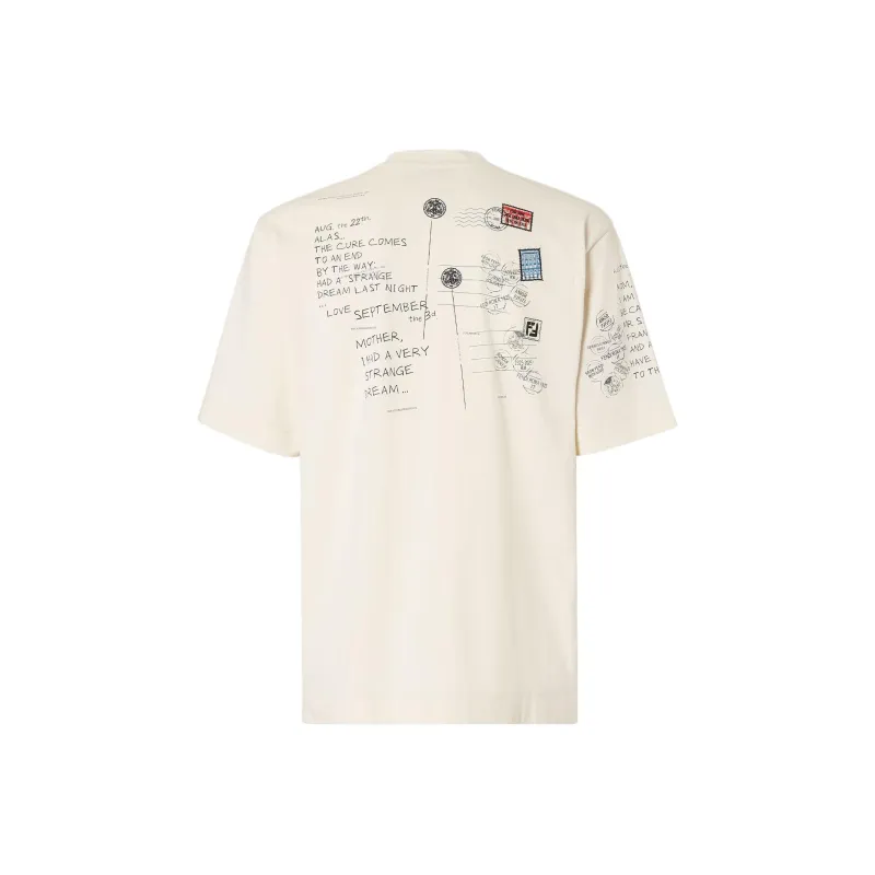 FENDI T Shirts Men White-1