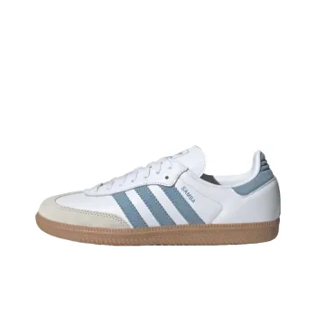 Adidas Originals SAMBA OG Abrasion Resistant Low Top Skateboard Shoes Women's Blue White