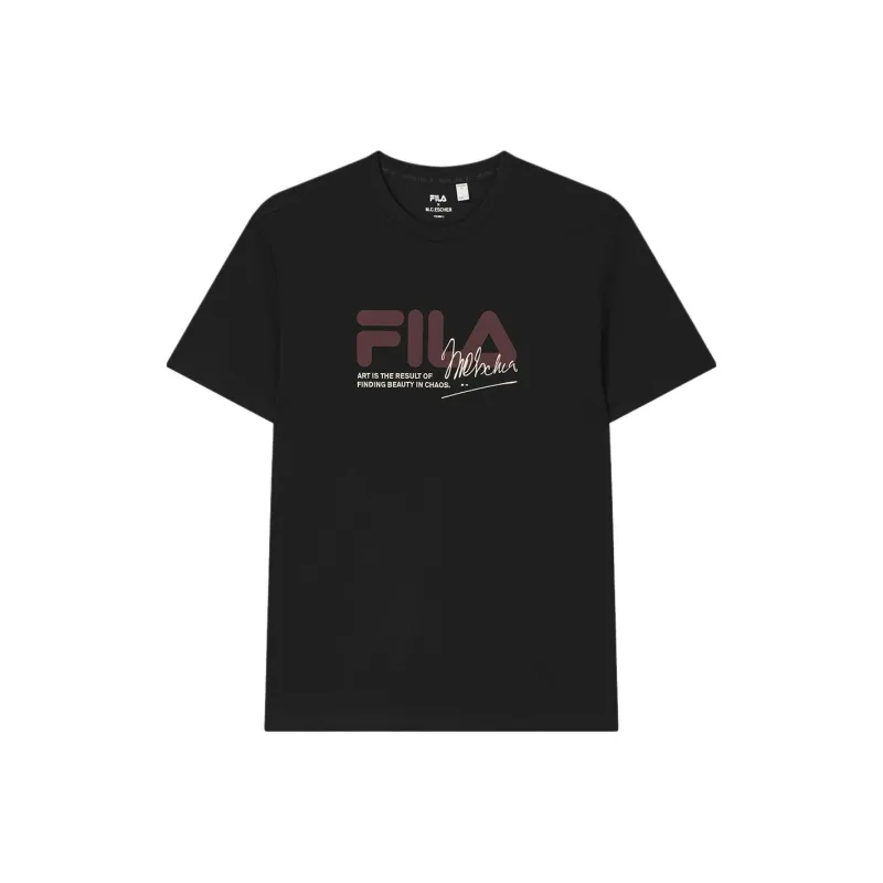 FILA x M.C.ESCHER SS25 T Shirt Men's Jet Black-0
