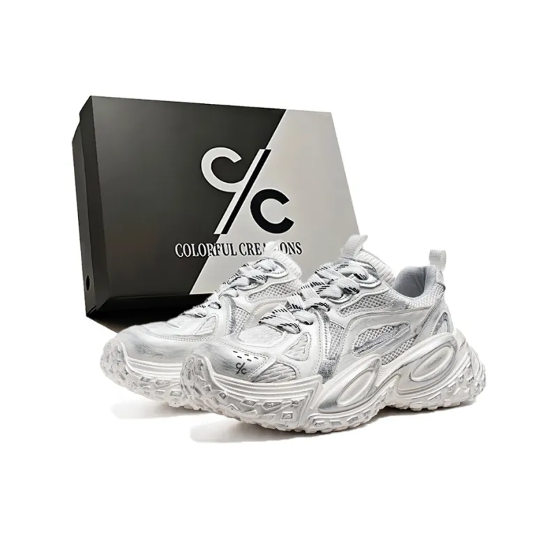 Colorful Creations Slip Resistant, Abrasion Resistant, Breathable, Lightweight Low Top Chunky Sneakers Men's-11