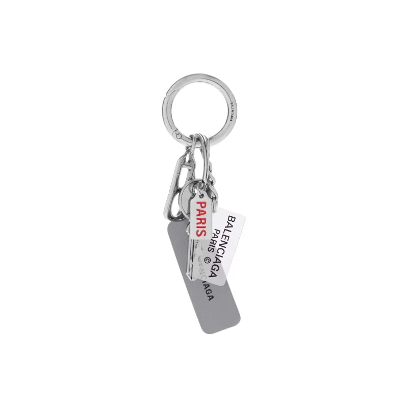 Balenciaga Brass Bag Charm Bag Merch Unisex Silver-0