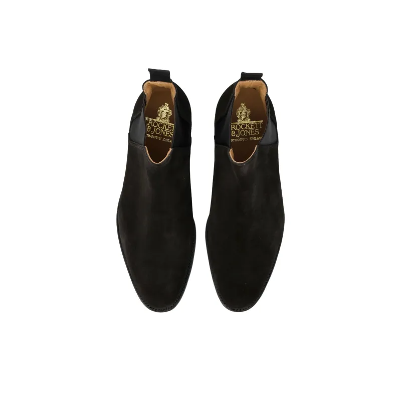 CROCKETT & JONES Ankle Length Chelsea Boots Men's Black-4