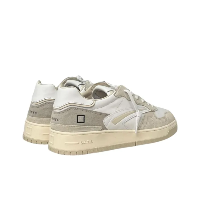 D.A.T.E Low Top Skateboard Shoes Men's White-3