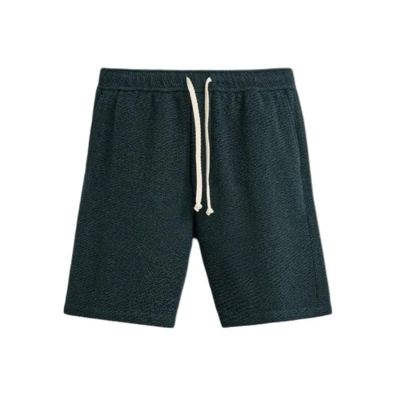 ZARA Casual Shorts Men Blue/Green-0