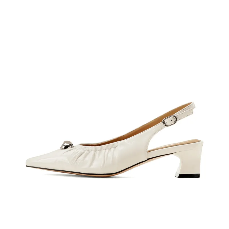GOLDLION Chunky Heel High Heels 5.3cm Women's-6