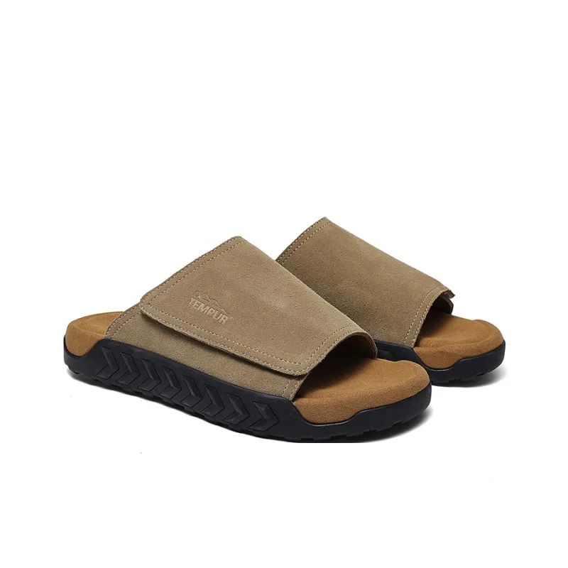 TEMPUR Slide Slippers Men's Khaki-1