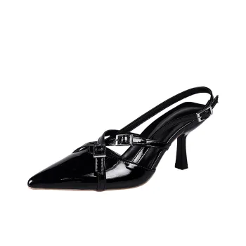 AJPAP Slim Heel High Heels Women's Black