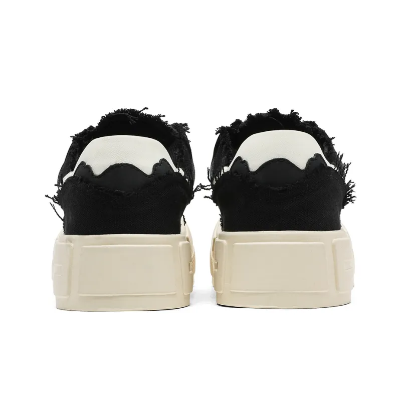MOMGOG Low Top Skateboard Shoes Unisex Black-3