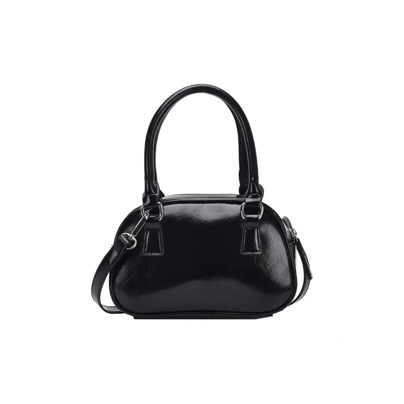 BAODIDAISHU PU Bowling Bag, Shoulder Bag, Handbag Regular Women's Brown/Black/Burgundy/Coffee-6