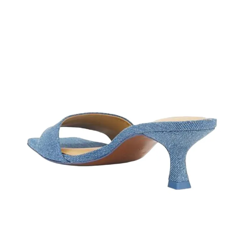 CULT GAIA Abrasion Resistant Slide Slippers 5.7cm Women's Blue-3