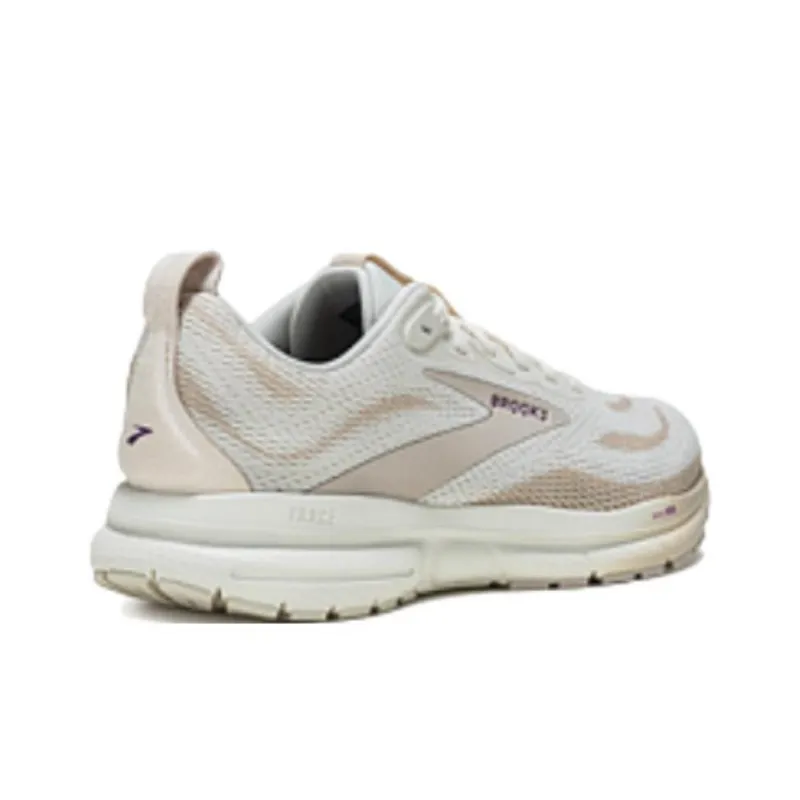 Brooks Anti Slip Wear Resistant Low Top Running Shoes Women's Beige-2