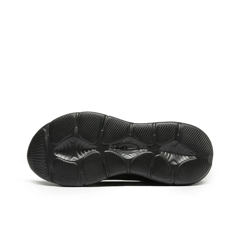 WARRIOR Running Shoes Men Low Top Black Gray-4