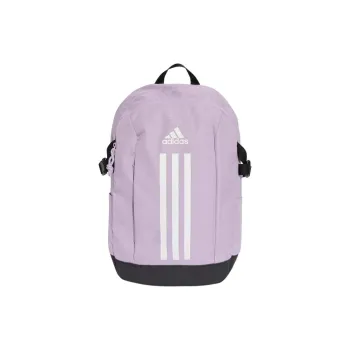 Adidas Power Polyester Backpack Unisex Plum Pink & White