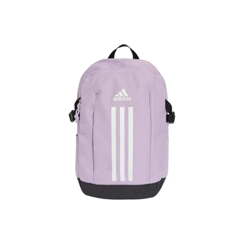 Adidas Power Polyester Backpack Unisex Plum Pink & White-0