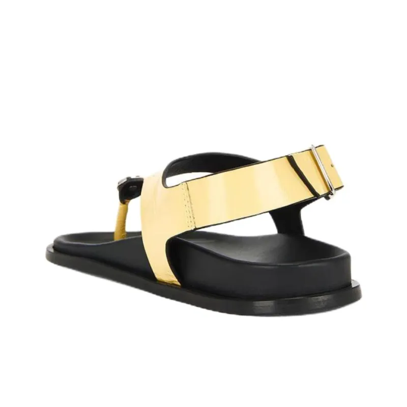 ALOHAS One Strap Sandals Women's Yellow-2