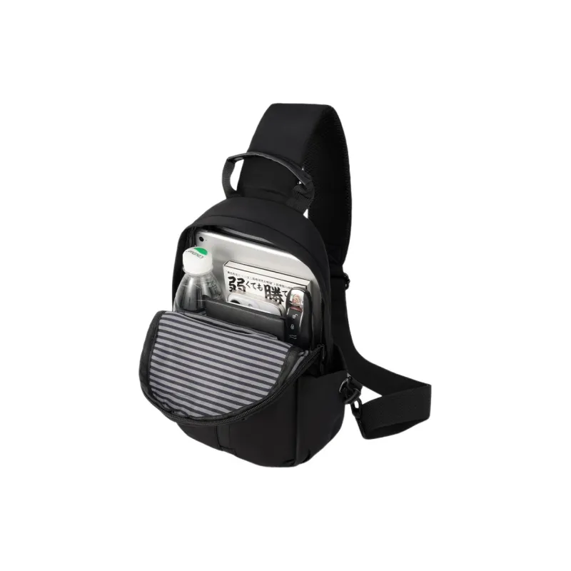Jeep Nylon Fabric Bag Men's Black-3