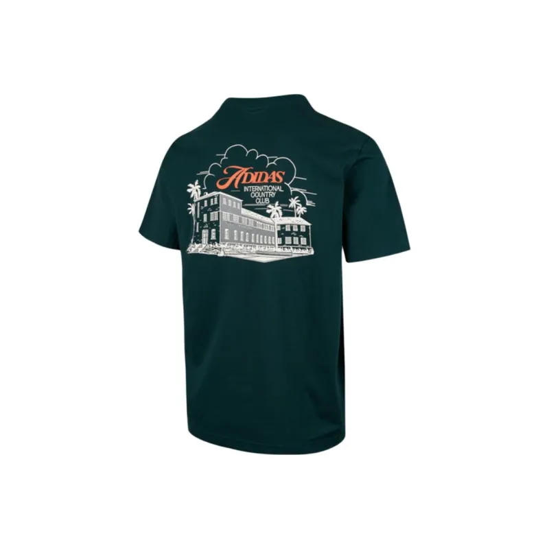 Adidas COUNTRY T Shirt Men's Dark Green-1