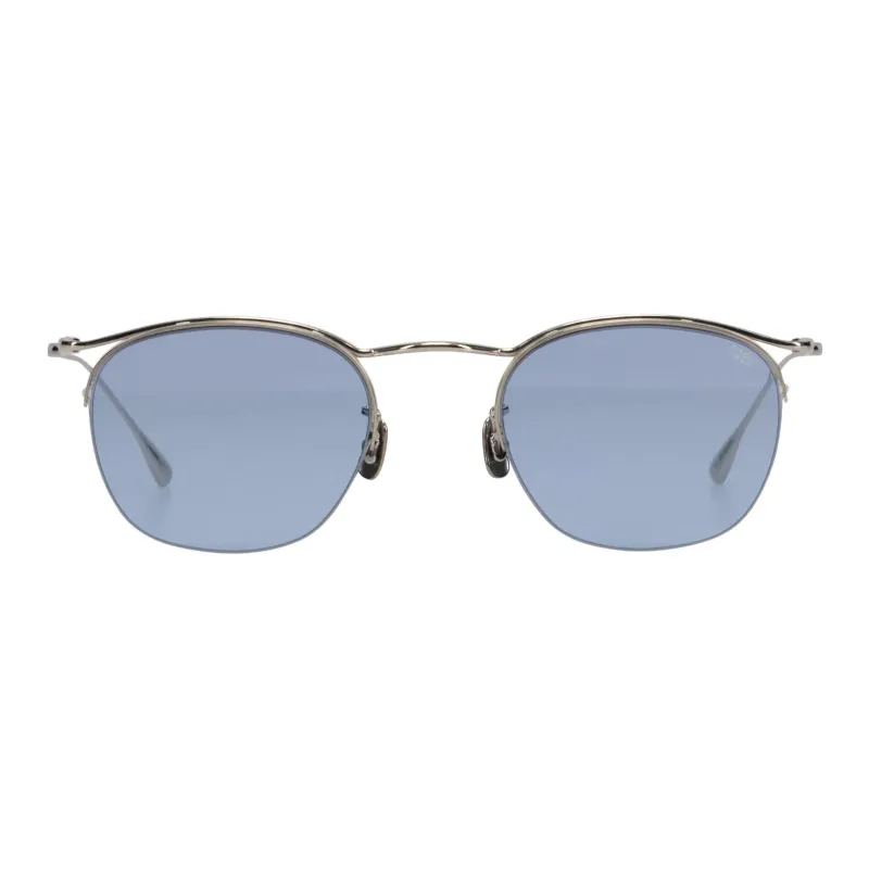 EYEVAN 7285 Β Titanium Round Sunglasses Unisex Silver-2