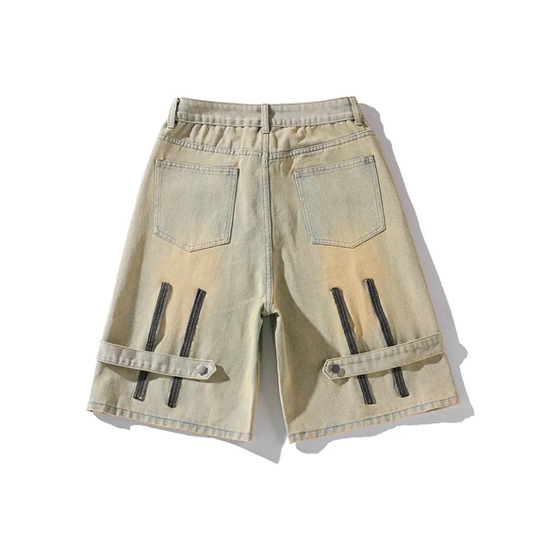 AMBER LIGHT Denim Shorts Unisex-5