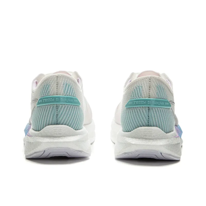 LINING ZhuiFeng Running Shoes Women's Low Top Standard White, Porcelain Turquoise-5