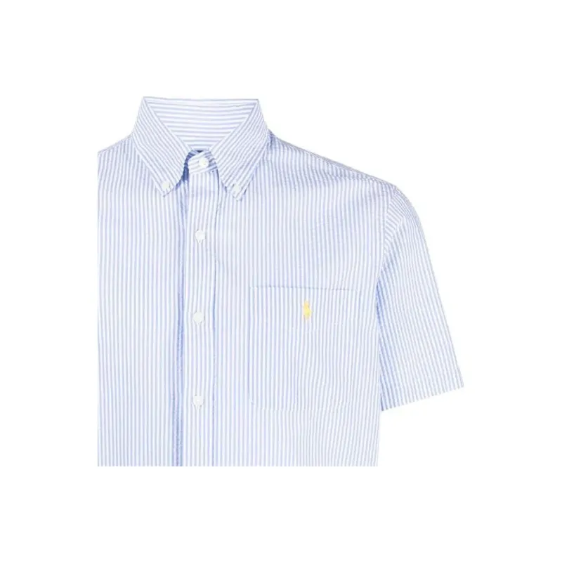 Polo Ralph Lauren Embroidered logo Candy Stripe Shirt-4